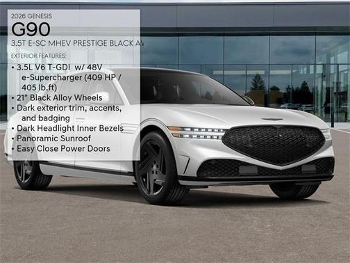 2026 Genesis G90 3.5T e-SC Prestige Black
