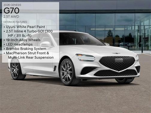 2026 Genesis G70 2.5T Standard