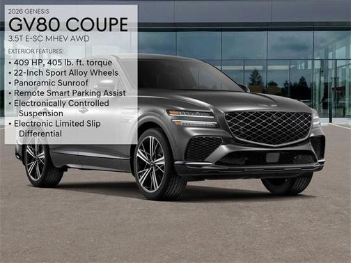 2026 Genesis GV80 Coupe 3.5T e-SC