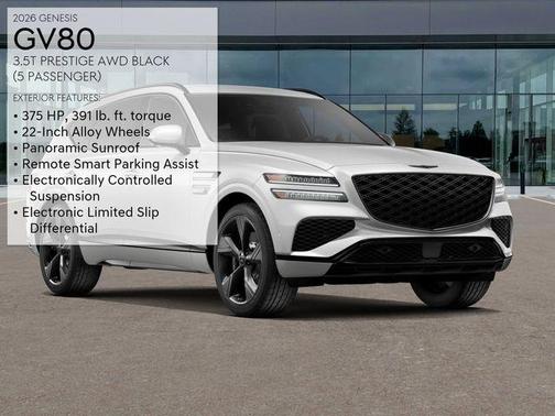 2026 Genesis GV80 3.5T Prestige Black