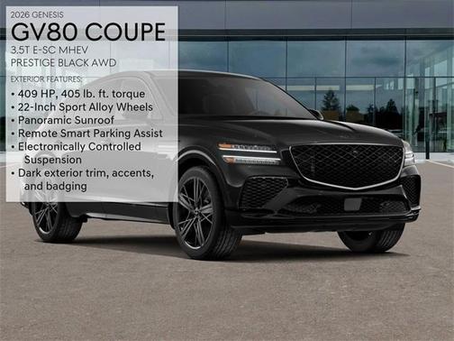2026 Genesis GV80 Coupe 3.5T e-SC Prestige Black