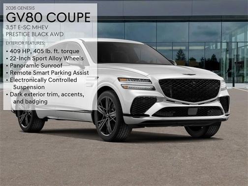 2026 Genesis GV80 Coupe 3.5T e-SC Prestige Black