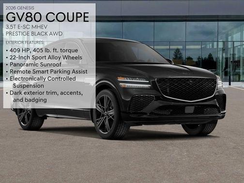 2026 Genesis GV80 Coupe 3.5T e-SC Prestige Black