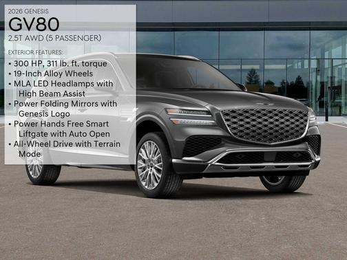 Makalu Gray 2026 Genesis GV80 2.5T