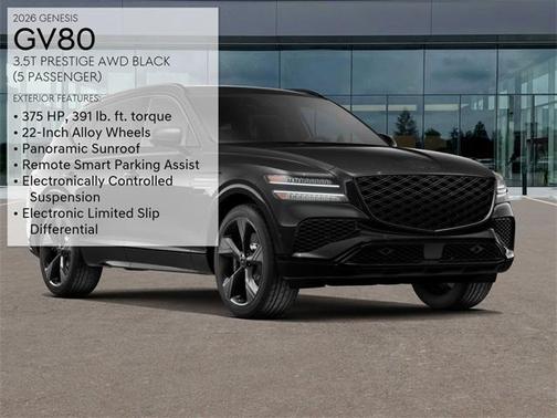 2026 Genesis GV80 3.5T Prestige Black