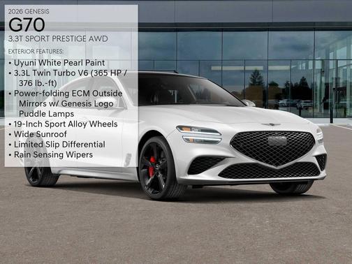 Uyuni White 2026 Genesis G70 3.3T Sport Prestige
