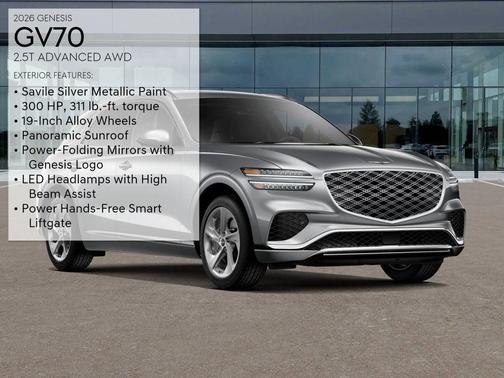 Savile Silver 2026 Genesis GV70 2.5T Advanced