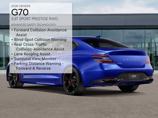 Blue 2026 Genesis G70 3.3T Sport Prestige