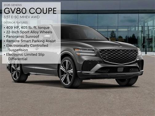 2026 Genesis GV80 Coupe 3.5T e-SC