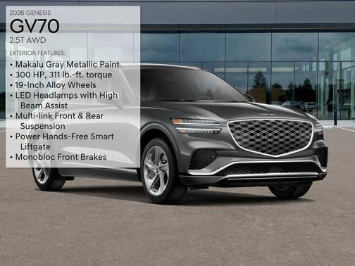 Makalu Gray 2026 Genesis GV70 2.5T