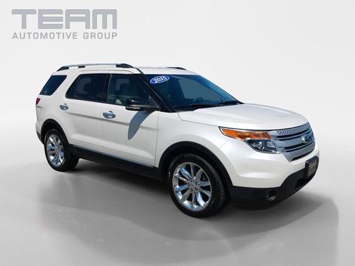 White Platinum Clearcoat Metallic 2015 Ford Explorer XLT