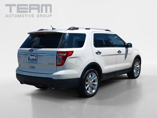 White Platinum Clearcoat Metallic 2015 Ford Explorer XLT