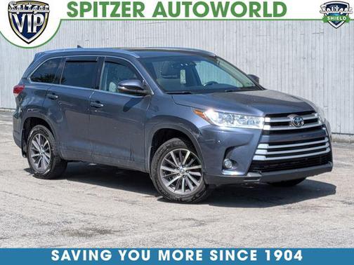 Shoreline Blue Pearl 2018 Toyota Highlander XLE