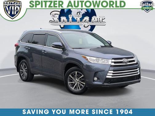 Shoreline Blue Pearl 2018 Toyota Highlander XLE