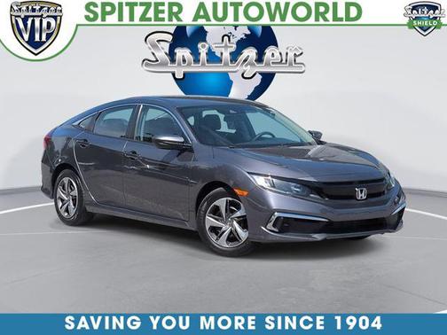 Modern Steel Metallic 2019 Honda Civic LX