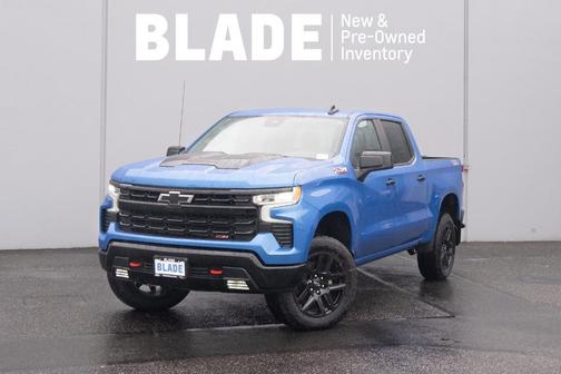 Blue 2025 Chevrolet Silverado 1500 LT Trail Boss Truck
