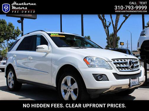 2011 Mercedes-Benz M-Class RWD 4dr ML 350