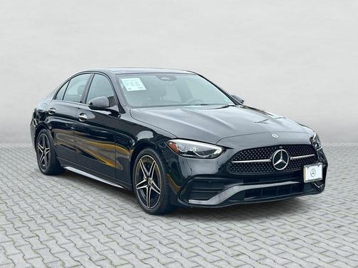 Black 2025 Mercedes-Benz C-Class C 300 4MATIC