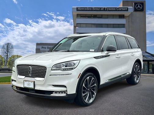 PRISTINE WHITE MET 3C 2024 Lincoln Aviator Reserve AWD