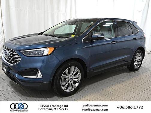 Blue Metallic 2019 Ford Edge Titanium