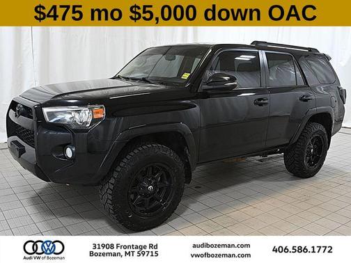 Midnight Black Metallic 2018 Toyota 4Runner SR5 Premium