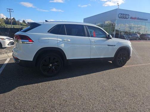 Pure White 2024 Volkswagen Atlas Cross Sport 2.0T SE w/Technology 4MOTION