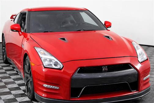 Solid Red 2015 Nissan GT-R Premium