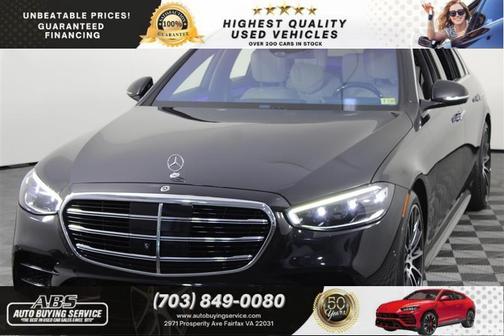 Black 2021 Mercedes-Benz S-Class 4MATIC