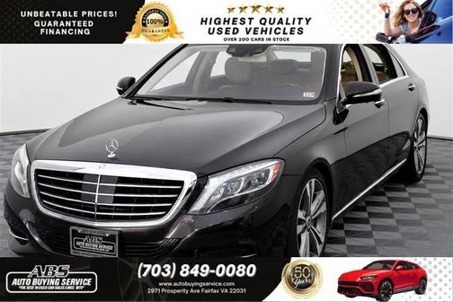 Black 2015 Mercedes-Benz S-Class 4MATIC