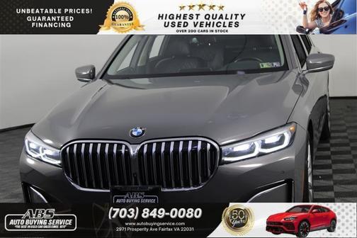 Grey 2022 BMW 740 i xDrive