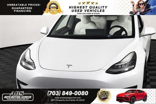 Pearl White Multi-Coat 2020 Tesla Model 3 Long Range