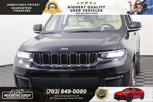 Diamond Black Crystal Pearlcoat 2022 Jeep Grand Cherokee L Limited