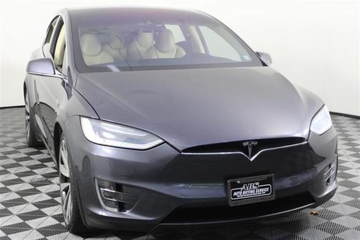 Titanium Metallic 2016 Tesla Model X 90D