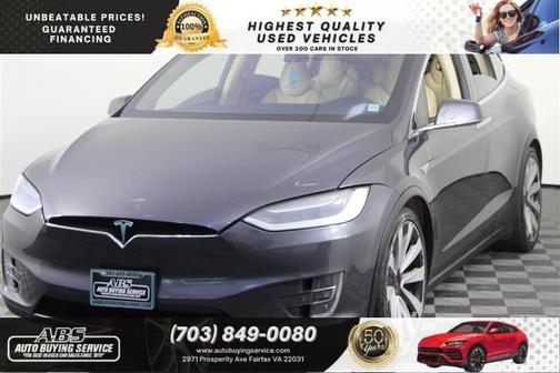 Titanium Metallic 2016 Tesla Model X 90D