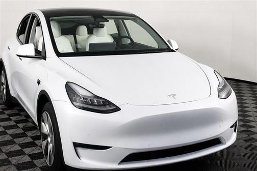 Pearl White Multi-Coat 2021 Tesla Model Y Standard Range Rear-Wheel Drive