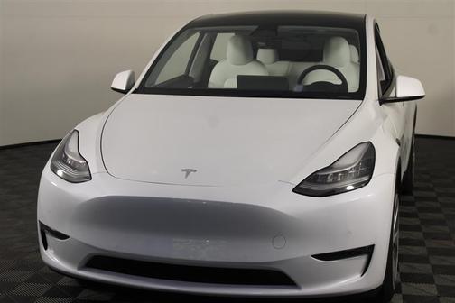 Pearl White Multi-Coat 2021 Tesla Model Y Standard Range Rear-Wheel Drive