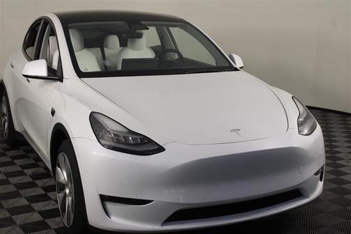 Pearl White Multi-Coat 2021 Tesla Model Y Standard Range Rear-Wheel Drive