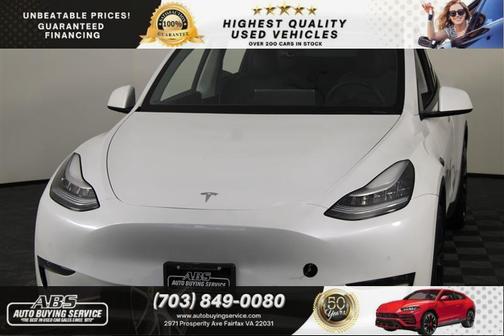 Pearl White Multi-Coat 2020 Tesla Model Y Long Range Dual Motor All-Wheel Drive
