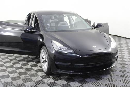 Solid Black 2021 Tesla Model 3 Standard Range Plus