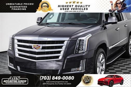 Dark Granite Metallic 2016 Cadillac Escalade ESV Luxury