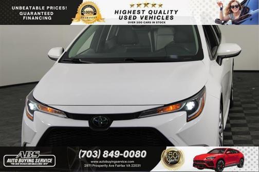 White 2022 Toyota Corolla LE