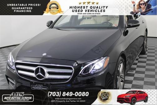Black 2017 Mercedes-Benz E-Class 4MATIC