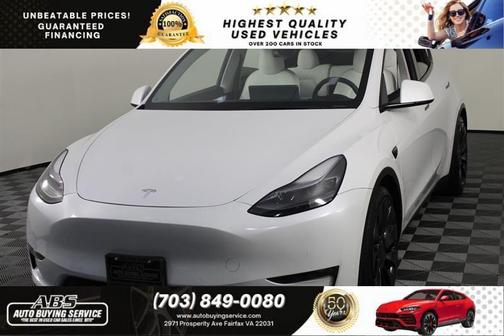 Pearl White Multi-Coat 2021 Tesla Model Y Performance Dual Motor All-Wheel Drive