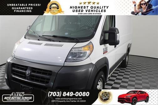 Bright White Clearcoat 2017 RAM ProMaster 1500 Low Roof