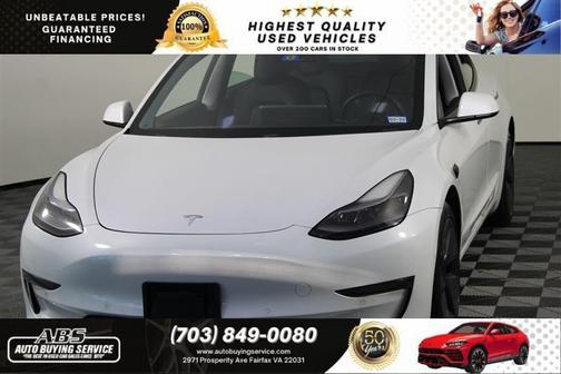 Pearl White Multi-Coat 2021 Tesla Model 3 Standard Range Plus