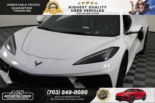 Arctic White 2020 Chevrolet Corvette Stingray w/1LT