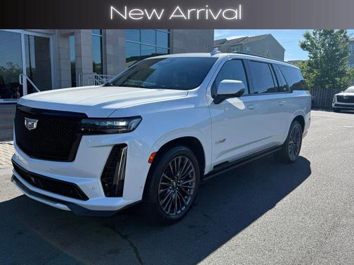 Crystal White Tri-Coat 2023 Cadillac Escalade ESV V-Series