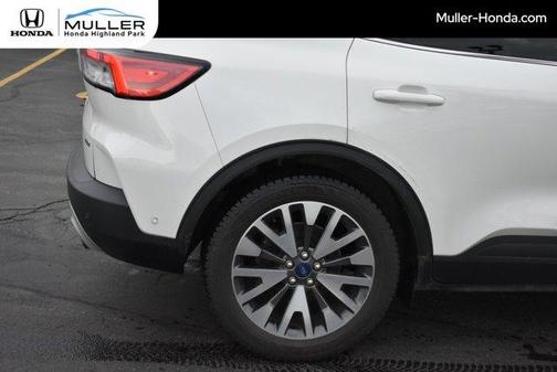 White 2020 Ford Escape Titanium Hybrid