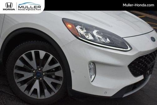 White 2020 Ford Escape Titanium Hybrid