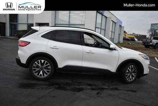 White 2020 Ford Escape Titanium Hybrid